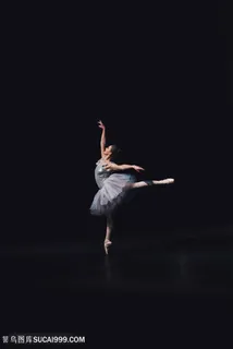 优雅黑天鹅芭蕾美女