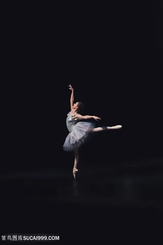 优雅黑天鹅芭蕾美女