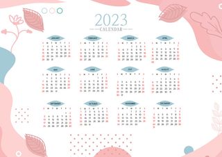 兔年2023年粉白色背景