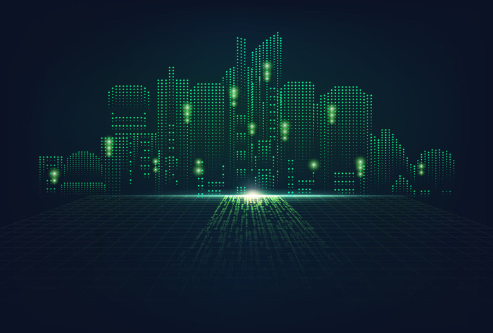 几何抽象粒子线条光线科技感网页banner展板背景AI矢量设计素材