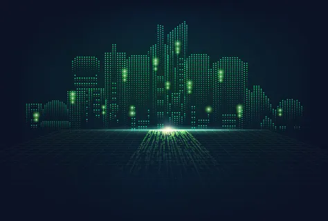 几何抽象粒子线条光线科技感网页banner展板背景AI矢量设计素材