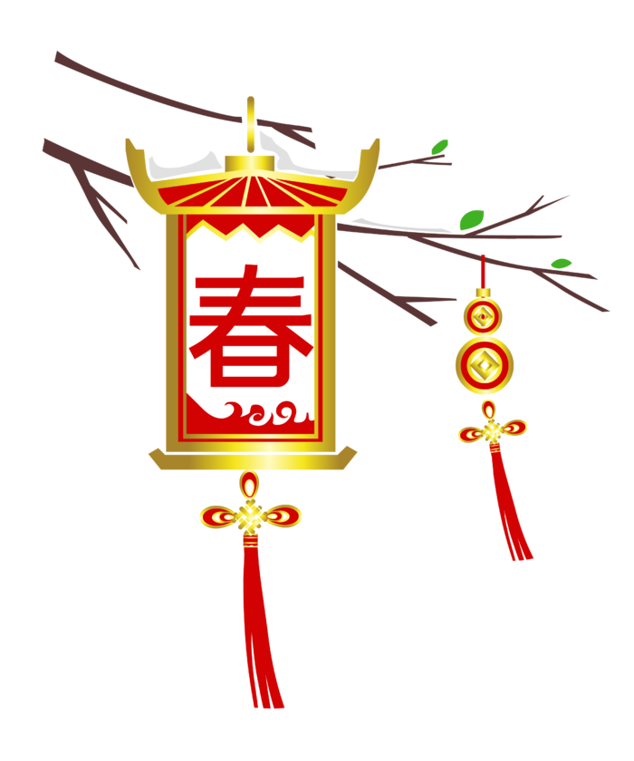 卡通手绘灯笼中秋节元宵节花灯新年海报元素PNG免扣PS素材