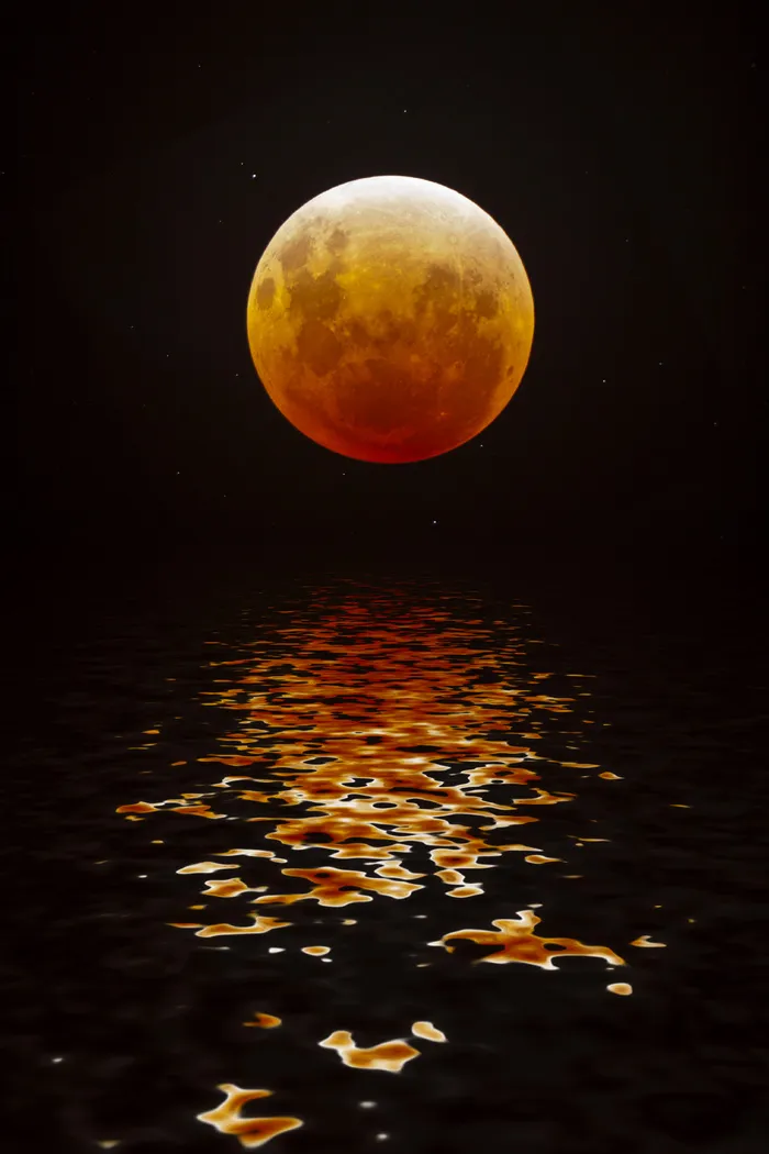 月球星空图片