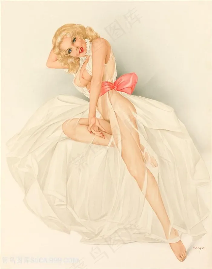 美人图性感美女唯美插画
