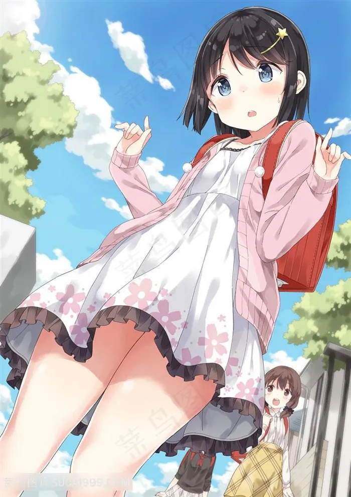 日本可爱学生动漫图片