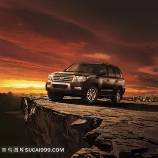 丰田兰德酷路泽高清图片素材