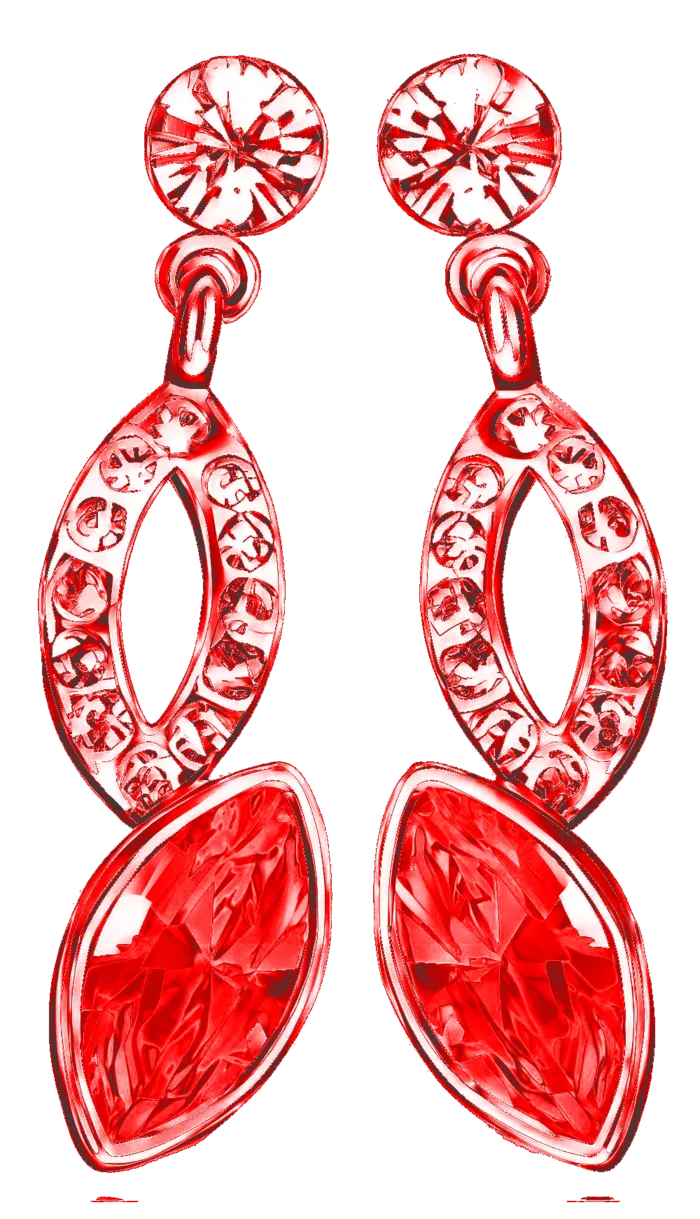 耳坠免抠图红