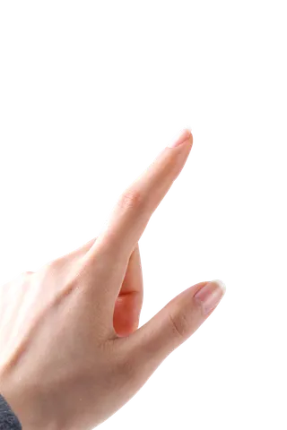 手势左手点击免抠png