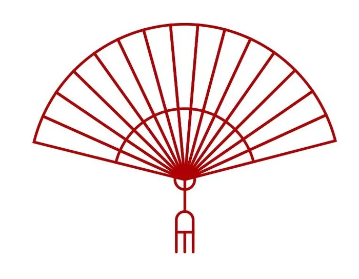 矢量扇子图cdr矢量模版下载