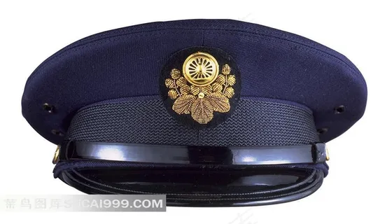 蓝色军帽正面图高清图片 蓝色军帽正面图高清图片
