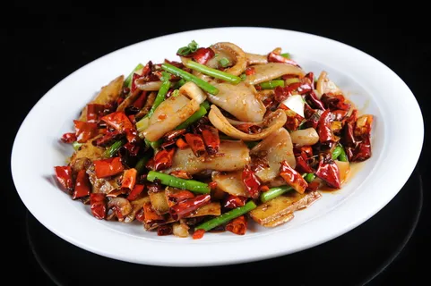 干锅炒土鱿 干锅炒土鱿