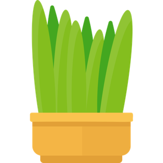 扁平化盆栽图标