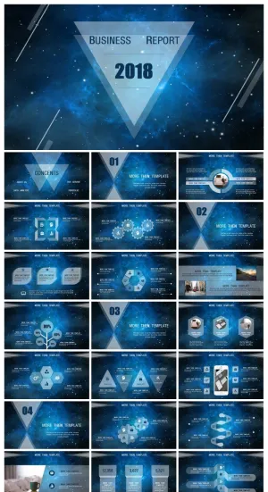 工作汇报 年终总结精美ppt模板预览图