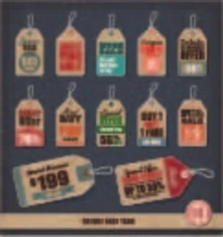 免抠标签打折促销标贴