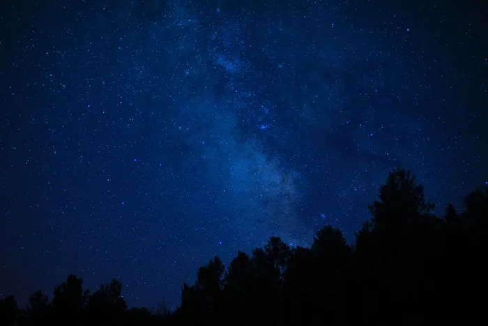 黑色星空摄影素材