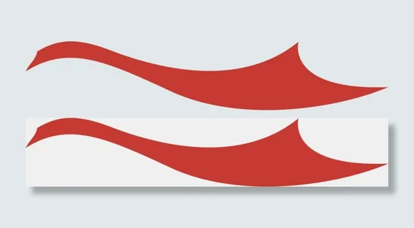 右边丝带飘带红旗飘动免扣