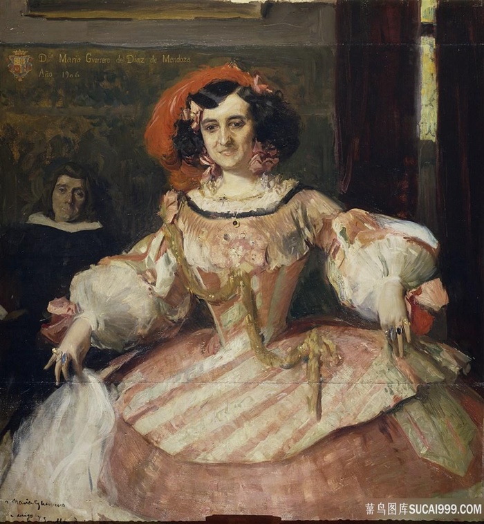 索罗拉和巴斯提达，华金-女演员玛丽亚·格雷罗扮演愚蠢的女士