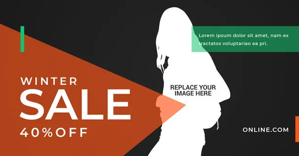 设计英文广告销售横幅素材