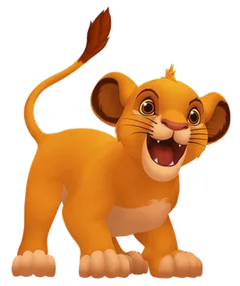 小狮子卡通简笔卡通素材