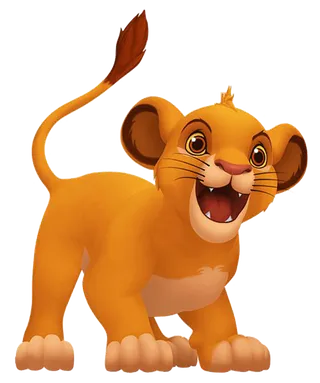 小狮子卡通简笔卡通素材