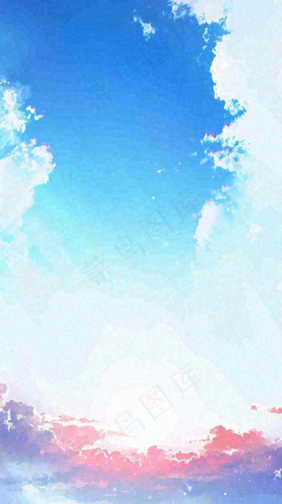 自然紫蓝色天空云层云彩漂浮浪漫阳光摄影(816x1456)