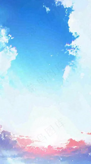 自然紫蓝色天空云层云彩漂浮浪漫阳光摄影