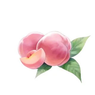 水蜜桃水果免抠