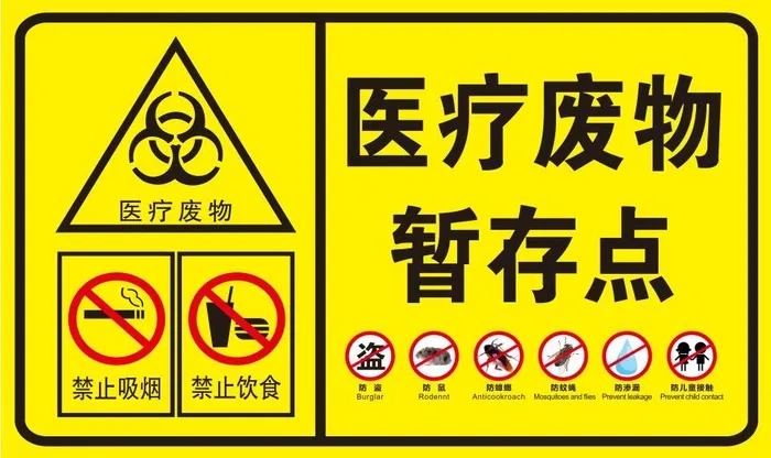 矢量医疗废物暂存点cdr矢量模版下载