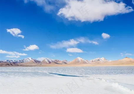 碧雪蓝天风景图片