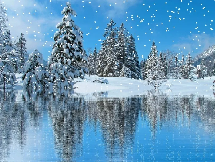 圣诞节冬天背景风景