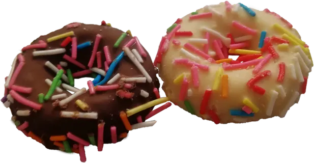 双色奶油甜甜圈原味免抠摄影元素素材