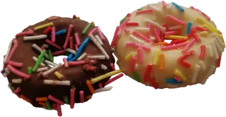 双色奶油甜甜圈原味免抠摄影元素素材