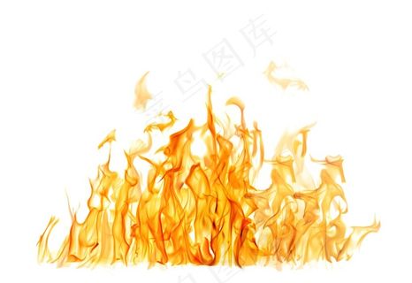 燃烧正旺盛的火焰素材高清图片