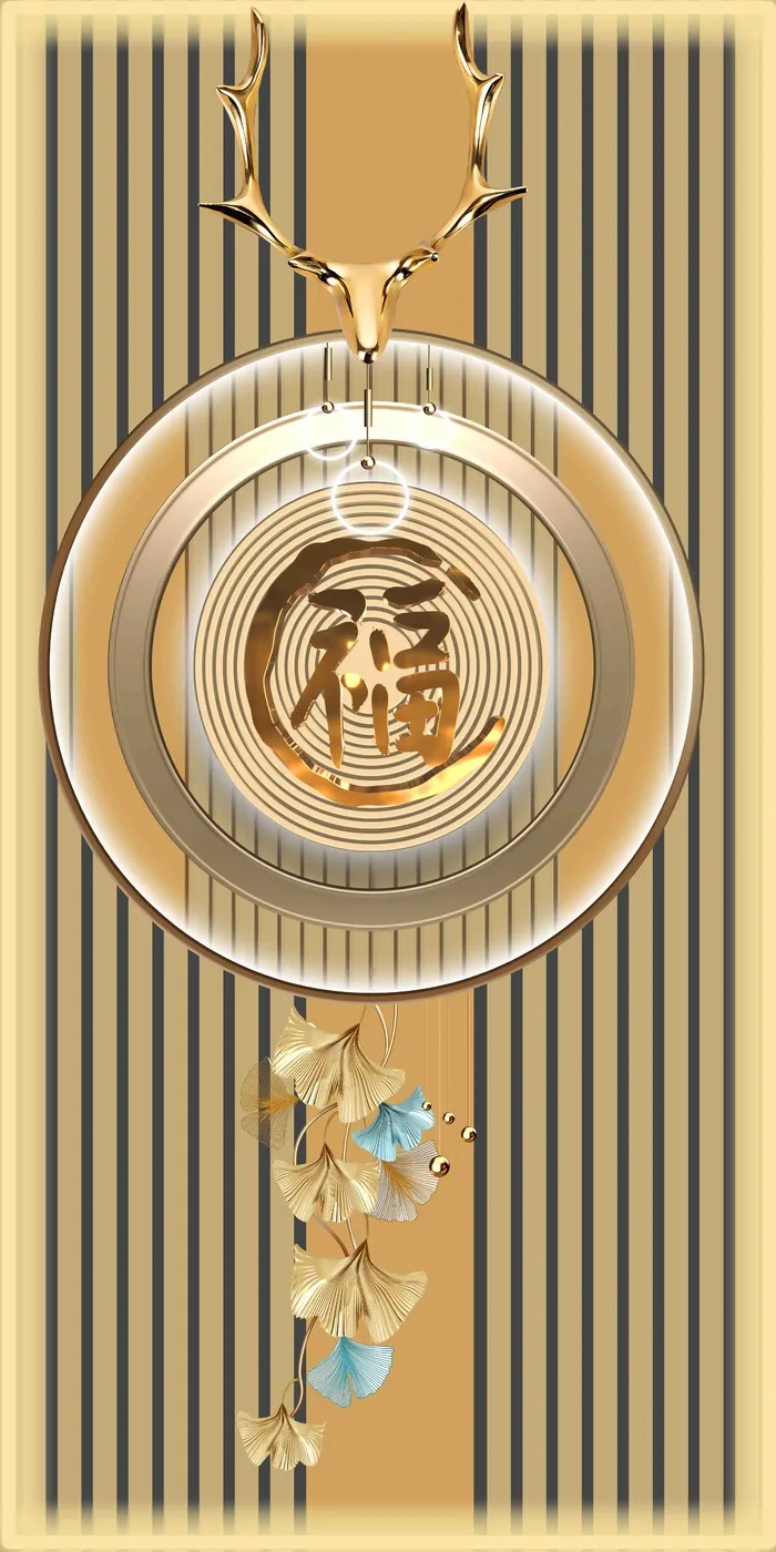 新中式装饰画 psd模版下载