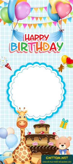 卡通生日快乐背景