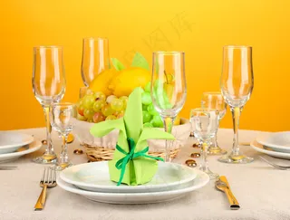 西餐餐具摆放图片