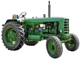 绿色拖拉机现代农业