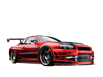 透明跑车素材小车汽车免扣素材