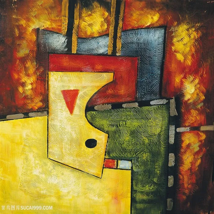 欧式抽象油画装饰画