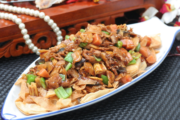 脆饼美极肉18元