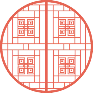 简约风中式传统图案窗花贴画镂空窗户瓷砖PNG免扣图片素材 (19)