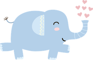 卡通大象 图片