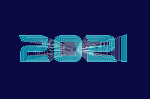 数字2021的图片