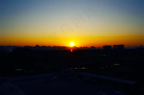 美丽的落日景色摄影图片 美丽的落日景色摄影图片
