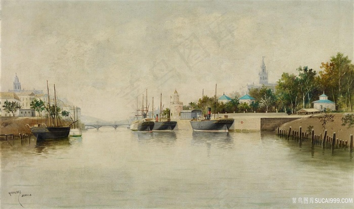 波多黎各，塞维利亚风景画