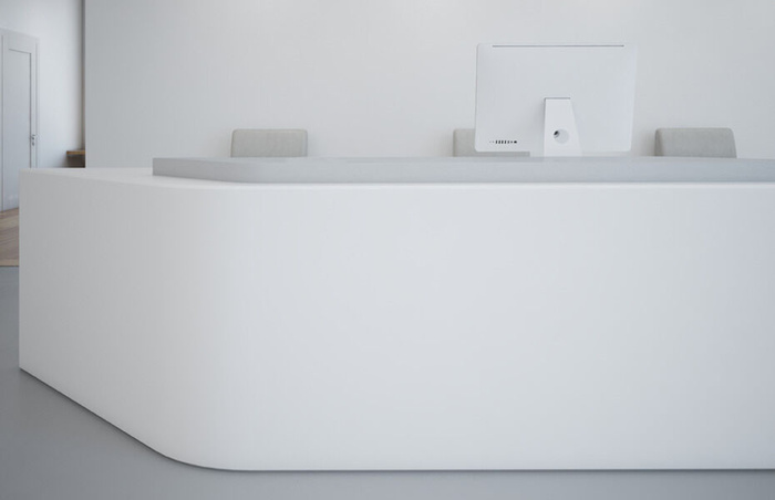 公司柜台白色样机