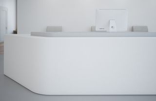 公司柜台白色样机