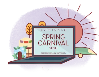 笔记本电脑卡通简笔素材春季谷雨