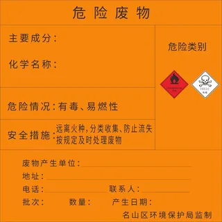 危险废物制度表