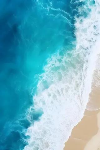 大海水面俯视背景